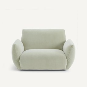 Fauteuil van stonewashed fluweel, SPOGANO