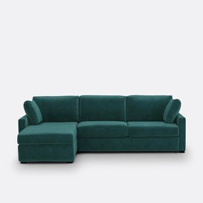 Hoekslaapbank in HR Timor premium schuimvelours