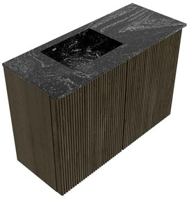 Mondiaz Joya DLux 60cm toiletmeubel shadow met wastafel faye links zonder kraangat lava