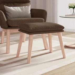 vidaXL Voetenbank 45x29,5x39 cm stof bruin