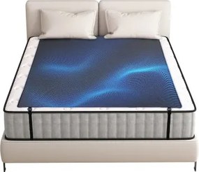 VEVOR Aardingsmat, 187x138 cm, Aardingslaken, met 4,5 m lange aardingskabel, PU Aardingsmat voor het slapen, Verhoogt energie, Verbetert de slaap, Vermindert angst op het werk