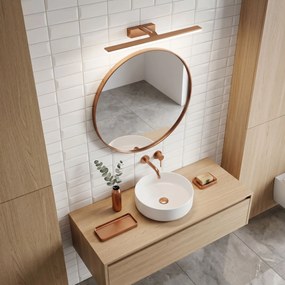 Badkamer LED-wandlamp SWE013-1W 43cm BRUSH COPPER
