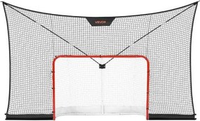 VEVOR Hockeydoel en Net Set 366 x 213 cm met Uitgebreid Dek, Lichtgewicht Draagbare Complete Set, Duurzaam Hockeynet, Straathockeydoel Trainingsset voor Jeugd en Volwassenen