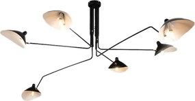 Plafondlamp zwart 6-arms zwart APP570-6C
