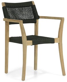 Tuinstoel stapelbaar Teak/Rope Groen Lifestyle Garden Furniture Dallas