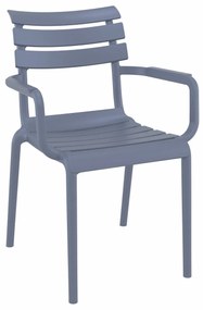 Paris tuinstoel - donker grijs