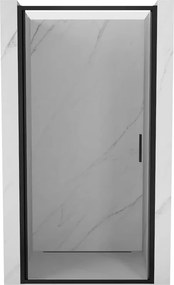 Mexen Exo scharnierdeur voor douche 75 cm, transparant, zwart - 817-075-000-70-00