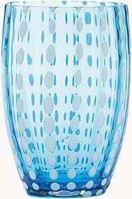 Handgemaakte glazen tumblers Perle, 2-delig