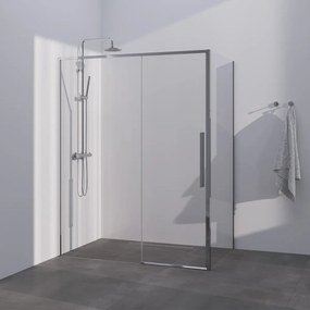 Brauer Season douchecabine met schuifdeur 140x90cm chroom