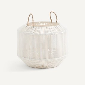 Ronde handgeweven katoenen mand, klein model, FOLO