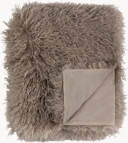 Plaid Rowan van imitatiebont