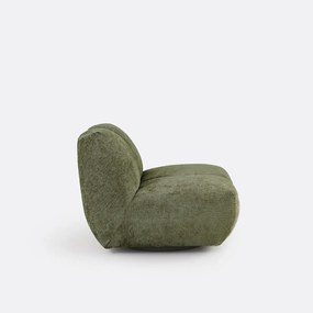 Draaibare fauteuil, dik fluweel, Nuria