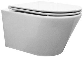 Mueller Afesta toiletpot met spoelrand en vlakke softclose zitting 52cm