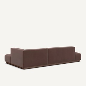 XL rechte hoekbank in linnen fluweel, JACOPO