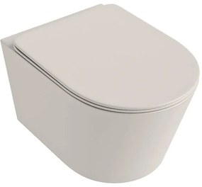 Mondiaz Lavie toiletpot randloos met softclose zitting linen