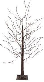 Kerst vloerlamp bruin boom 120cm incl. LED met timer IP44 - Ki