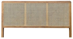 Bed Hoofdeinde Teak En Rotan