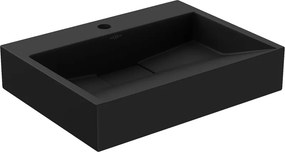 Mexen Ava bovenbouw wasbak van composiet 1/O 50 x 38 cm, zwart - 23015071