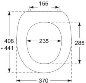 Pressalit 2000 toiletbril pergamon
