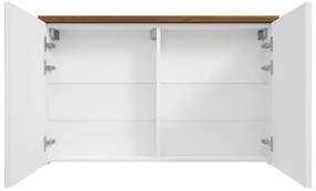Fontana Basic spiegelkast 100cm met 2 deuren walnoot