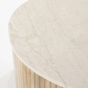 Eleonora Kira Salontafel Met Marmer Blad Groot - 83 X 72cm.