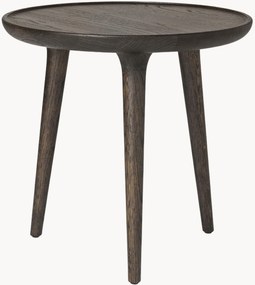 Ronde bijzettafel Accent van eikenhout, handgemaakt