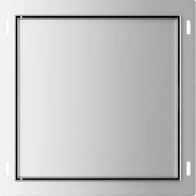 Mueller Round inbouwnis betegelbaar RVS 30x30x14cm