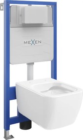 Mexen inbouw WC-set frame Fenix Slim met WC-pot Stella, glanzend wit - 6103368XX00