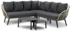 Hoek loungeset 4 personen Wicker Taupe Coco Coco Leonardo