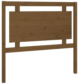 vidaXL Hoofdbord 105,5x4x100 cm massief grenenhout honingbruin