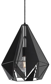 Industriële hanglamp zwart met mesh - Carcass