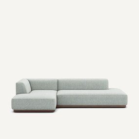 Linkse hoekbank XL in gespikkelde stof, Jacopo
