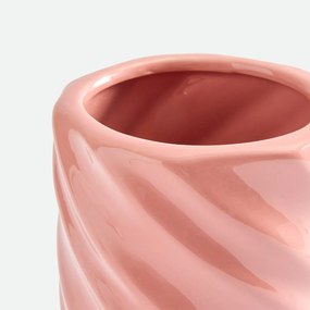 Gedraaide vaas, van keramiek, hoogte 27 cm, DEHEN