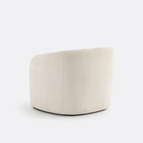 Fauteuil in fijne chenille, LANDINE