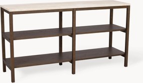 Eikenhouten wandkast met travertijn blad