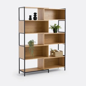 Modulaire en uitrekbare boekenkast, eikenfineer, Volga