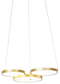 Hanglamp goud incl. LED 3-staps dimbaar 3-lichts - Rondas Modern Binnenverlichting Lamp