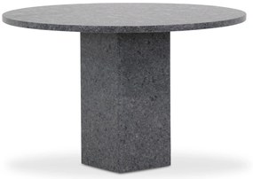 Dining Tuintafel rond 120 cm Graniet Grijs