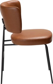 Dan-Form Roost Design Eetkamerstoel Bruin Vintage Kunstleer