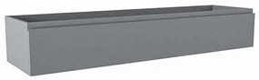 Mondiaz FOGE wastafelonderkast - 150x41x25cm - 1 lade - uitsparing links - softclose - Plata M44153Plata