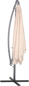 Garden Impressions Corfu zweefparasol 250x250 - taupe