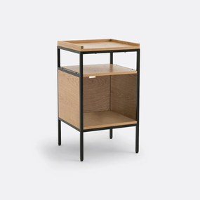 Vinylmeubel in eik en metaal L48 cm, Volga