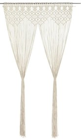 vidaXL Gordijn macramé 140x240 cm katoen
