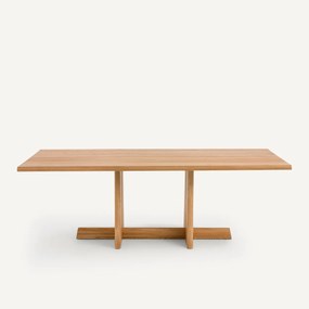 Tafel in massief eik, gezandstraald, Boecy