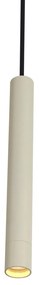 Modern railsysteem met 6 hanglampen beige met zwart 1-fase - Slimline Keno G9 Binnenverlichting Lamp