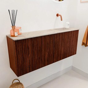 Mondiaz Joya DLux 100cm toiletmeubel ruby met wastafel faye rechts zonder kraangat frappe