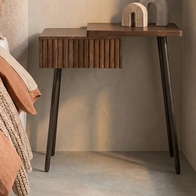 Houten Nachtkastje Met Lade Rechts - 60x30x61cm.