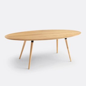 Eettafel, ovaal, eikenfineer, 6 tot 8 personen, BLUTANTE