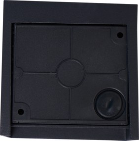 Moderne wandlamp zwart incl. LED IP44 - Edwin Quadro