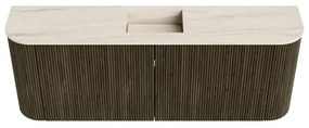 Mondiaz Joya DLux 115cm toiletmeubel ronding links/rechts shadow met wastafel faye midden 1 kraangat meli